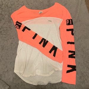 Pink long sleeved shirt